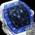 RM Factory RM35-01 Fake Watches Richard Mille Blue Crystal