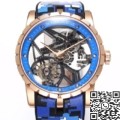 BBR Factory Roger Dubuis Replicas Excalibur RDDBEX0393 Blue Watchband: A New Era in Tourbillon Timepieces