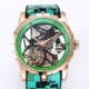 BBR Factory Roger Dubuis Fake Excalibur RDDBEX0393 Green Camouflage Strap: A New Era in Tourbillon Timepieces