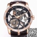 BBR Factory Replica Watch Roger Dubuis Excalibur RDDBEX0393: The King Returns with Rose Gold Diamond Case