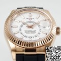 ZF Weapon V2 Heavy Metal Version: Rolex Sky Dweller Replica M326235-0004 Gold Bezel White Dial