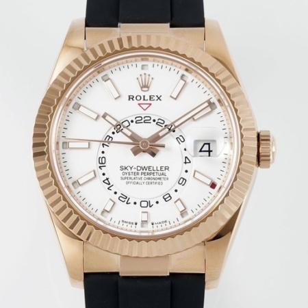 ZF Factory Rolex Sky-Dweller Replica M326235-0004 Rose Gold Bezel White Dial: Affordable Luxury