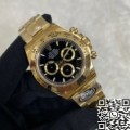 BT Factory Rolex Daytona Imitation M126508-0004 Gold Watchband Black Panda Dial