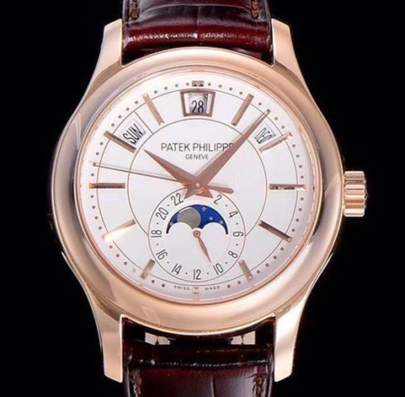 GR Factory Fake Watch Patek Philippe Complications 5205G-013 Rose Gold: V2 Upgraded Edition