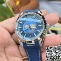 VS Factory Replica Watch Omega Seamaster 220.12.43.22.03.001 Blue Dial Tape Strap: A Replica Masterpiece with Impressive Features