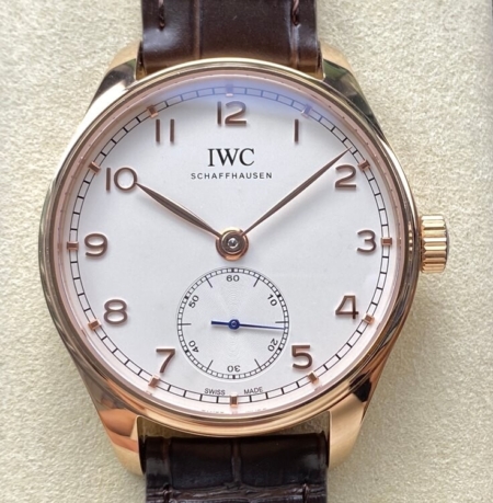 GR Factory Replica Watches IWC Portugieser IW358306 White Dial Gold Case – A Masterpiece in Timekeeping