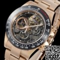 ADG Factory Artisans de Genève Fake Rolex Daytona Rose Gold Black Bezel: The Ultimate Hollowed-Out Masterpiece