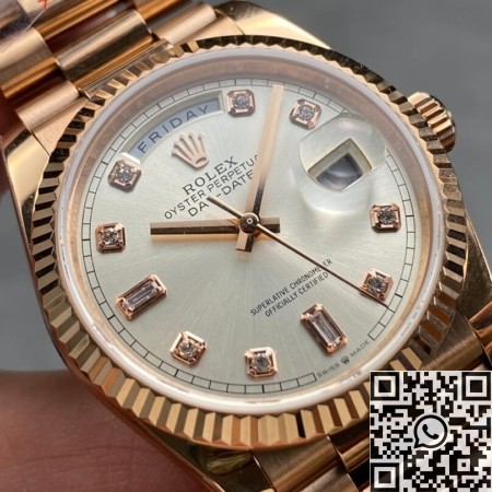 Q Factory Rolex Day-Date Replica M128235 36mm Diamond Scale: A Refined Expression of Luxury