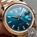 Q Factory Replica Rolex Day-Date M128235-0085: 36mm Peacock Green Dial – A Masterpiece of Luxury