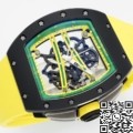 ZF Factory Richard Mille RM061 Black Ceramics Yellow Strap