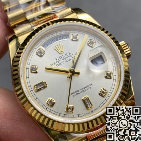 Q Factory Replica Rolex Watch Day-Date M128238 36mm Diamond Scale: The Pinnacle of Luxury