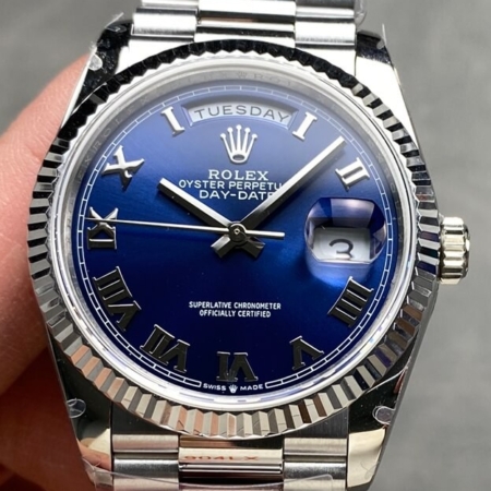 An In-Depth Look at the Q Factory Rolex Day-Date M128239-0063 Blue Dial 36mm