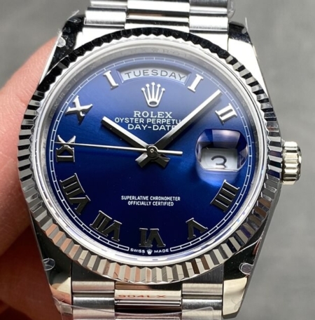 An In-Depth Look at the Q Factory Rolex Day-Date M128239-0063 Blue Dial 36mm