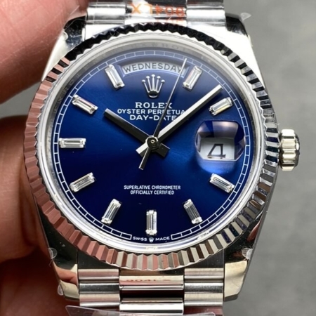 Q Factory Replicas Rolex Day-Date M128236-0023 Crystal Scale 36mm
