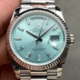 Q Factory Fake Rolex Day-Date Watch M128236-0009 Ice Blue Dial 36mm