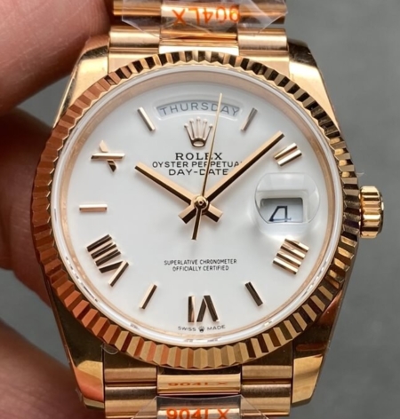 Q Factory Replicas Rolex Watch Day-Date M128235-0070 36mm: A Timeless Icon of Luxury