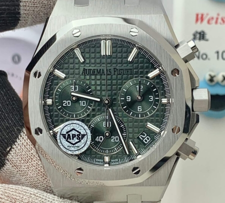 APS Factory Replica Watch Audemars Piguet 26240ST Green Dial – A Refined Replica of a Modern Classic