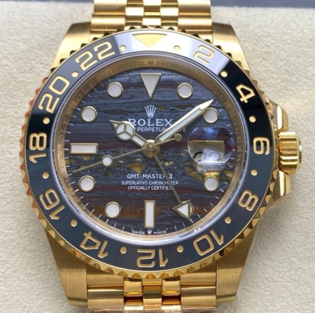 ARF Factory Replica Rolex GMT Master II 126718GRNR-0002 Gold Watch