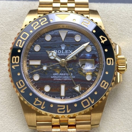 ARF Factory Replica Rolex GMT Master II 126718GRNR-0002 Gold Watch