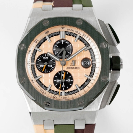 APS Factory Imitation Watch Audemars Piguet Royal Oak Offshore 26400SO.OO.A054CA.01 Review: Military Green Power with Precision