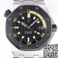 ZF Factory Replica Audemars Piguet Watches Royal Oak Offshore Diver 15720CN.OO.A002CA.01 Review: Full Black Ceramic Power