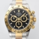 Clean Factory Fake Rolex Daytona Watch M126503-0003 – Two-Tone Confidence with a Black Dial