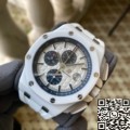 APS Factory Replicas Audemars Piguet Royal Oak Offshore 26402CB.OO.A010CA.01 Review: White Ceramic Beast Reimagined