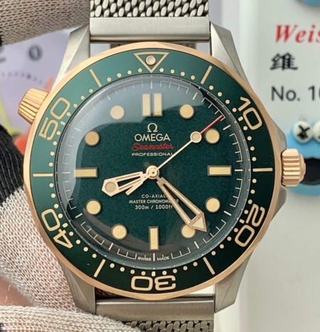 NS Factory Replica Watch Omega Seamaster 300M 210.90.42.20.10.001 – A Bronze Gold & Titanium Masterpiece