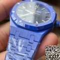 APS Factory Audemars Piguet Fake Royal Oak 15500 Blue Ceramic with Black Dial Review: Bold Meets Elegant