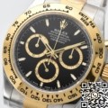 Clean Factory Fake Rolex Daytona Watch M126503-0003 – Two-Tone Confidence with a Black Dial