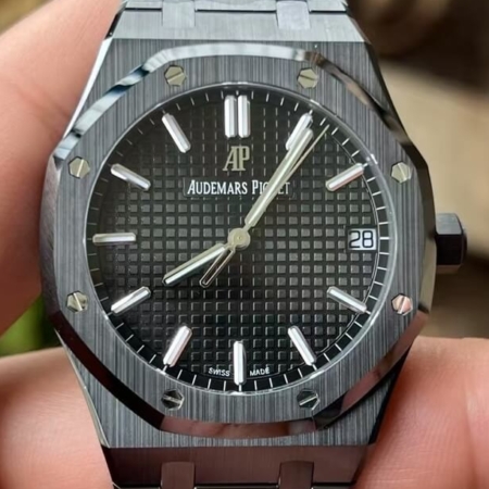 APS Factory Replica Audemars Piguet Wtches Royal Oak 15500 Black Ceramic – Stealth Luxury Perfected