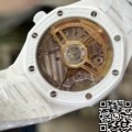 APS Factory Fake Audemars Piguet Watches Royal Oak 15500 White Ceramic – Dark Blue Dial Brilliance