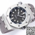 ZF Factory Imitation Watch Audemars Piguet Royal Oak Offshore Diver 15720ST.OO.A009CA.01 Review: Grey Dial Minimalism Meets Dive Watch Power