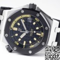 ZF Factory Replica Audemars Piguet Watches Royal Oak Offshore Diver 15720CN.OO.A002CA.01 Review: Full Black Ceramic Power