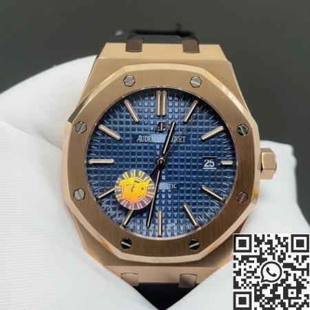 ZF Factory Imitation Watch Audemars Piguet 15400OR Dark Blue Dial – Timeless Elegance in Rose Gold