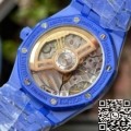 APS Factory Audemars Piguet Fake Royal Oak 15500 Blue Ceramic with Black Dial Review: Bold Meets Elegant