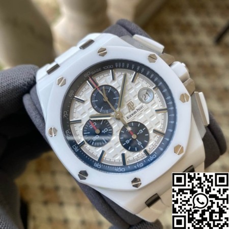 APS Factory Replicas Audemars Piguet Royal Oak Offshore 26402CB.OO.A010CA.01 Review: White Ceramic Beast Reimagined