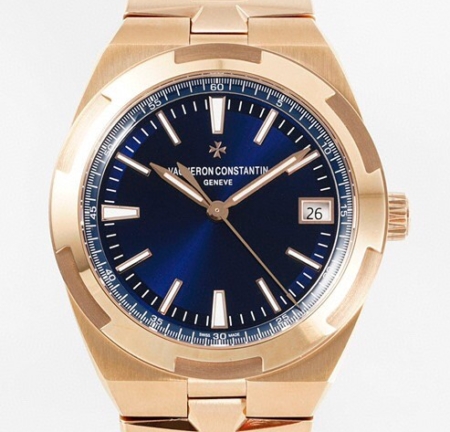 ZF Factory Replicas Vacheron Constantin Overseas 4600V/200R-B979 Review: Rose Gold Meets Blue Dial Elegance