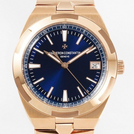 ZF Factory Replicas Vacheron Constantin Overseas 4600V/200R-B979 Review: Rose Gold Meets Blue Dial Elegance