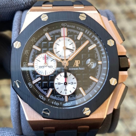 APS Factory Replica Audemars Piguet Royal Oak Offshore 26401RO.OO.A002CA.01 Review: Rose Gold Power with Racing Spirit
