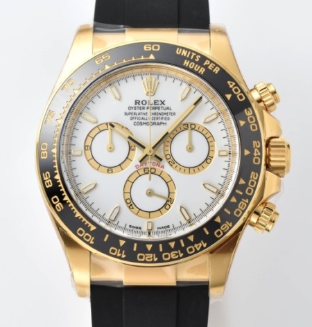 Clean Factory Imitation watch Rolex Cosmograph Daytona M126518LN-0002 Review: Rose Gold on Rubber, Racing into Elegance