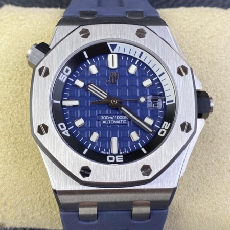 ZF Factory Audemars Piguet Royal Oak Offshore Diver 15720ST.OO.A027CA.01 Review: Oceanic Blue with Rugged Elegance