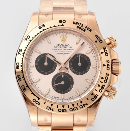 Clean Factory Replica Rolex Cosmograph Daytona M126505-0003 Review: Rose Gold & Black Dial Power Statement