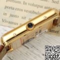 AF Factory Replica Cartier Tank Louis W1529756: The Elegance of Gold Case and Brown Strap