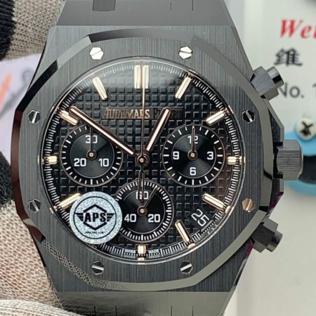 APS Factory Replica Audemars Piguet 26240CE.OO.1225CE.02 – Black Ceramic & Golden Scale: The Ultimate Contrast of Power and Prestige